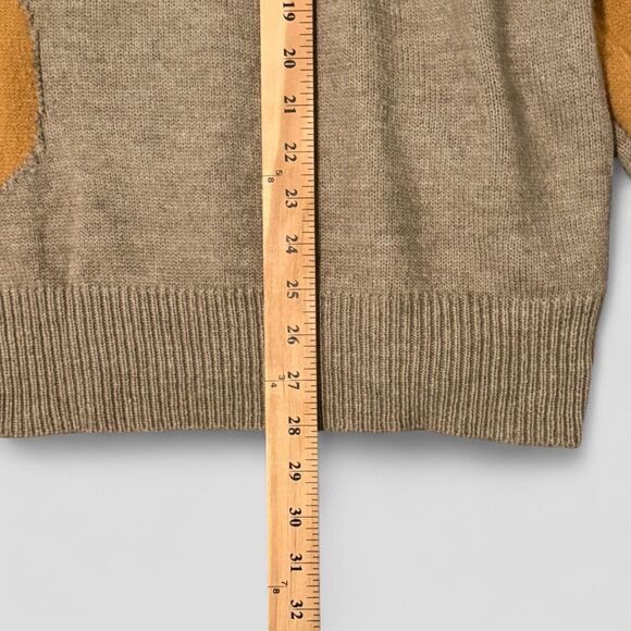 Davi & Dani Large Flower Print Women's Sweater Beige Orange Loose Fit Size 3XL - Picture 5 of 8